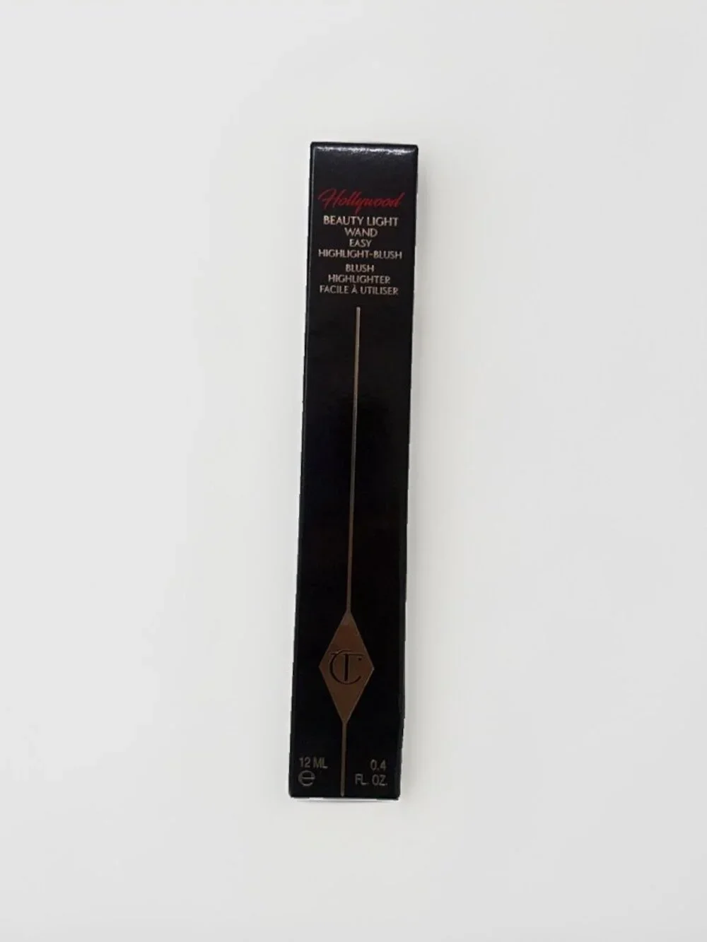 Charlotte Tilbury Hollywood Beauty Wand Easy Highlight Blush Peachgasm NIB